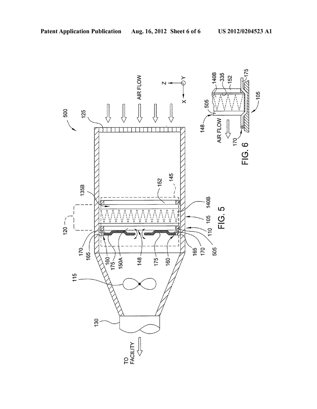 FILTER HOLDING FRAME WITH ADJUSTABLE CLAMPING MECHANISM AND SLOT FOR     PRE-FILTER - diagram, schematic, and image 07