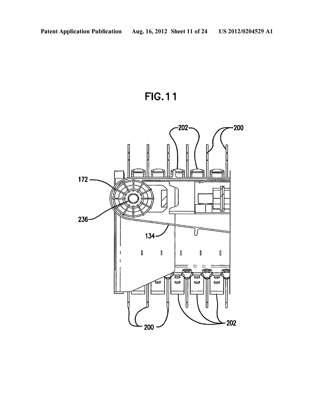 WINDROW MERGING APPARATUS - diagram, schematic, and image 12