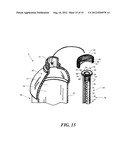 Container Cap Containing Cooling Agent Insert diagram and image