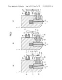 METHOD OF HOLDING BAND SAW BLADE BY MEANS OF BAND SAW BLADE GUIDE DEVICE,     AS WELL AS BAND SAW BLADE GUIDE DEVICE diagram and image