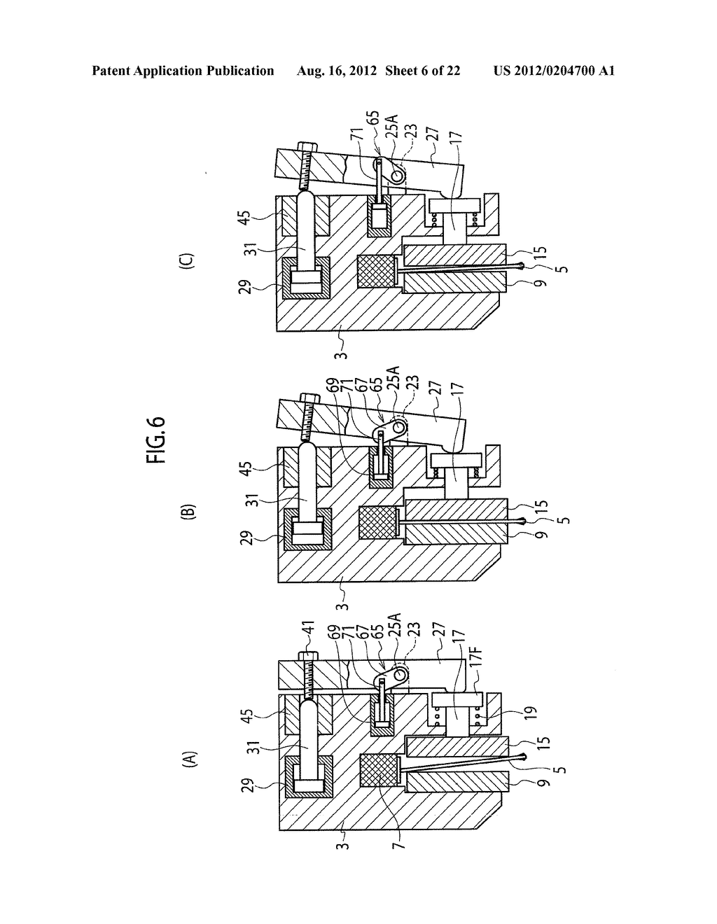 METHOD OF HOLDING BAND SAW BLADE BY MEANS OF BAND SAW BLADE GUIDE DEVICE,     AS WELL AS BAND SAW BLADE GUIDE DEVICE - diagram, schematic, and image 07