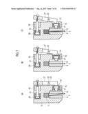 METHOD OF HOLDING BAND SAW BLADE BY MEANS OF BAND SAW BLADE GUIDE DEVICE,     AS WELL AS BAND SAW BLADE GUIDE DEVICE diagram and image