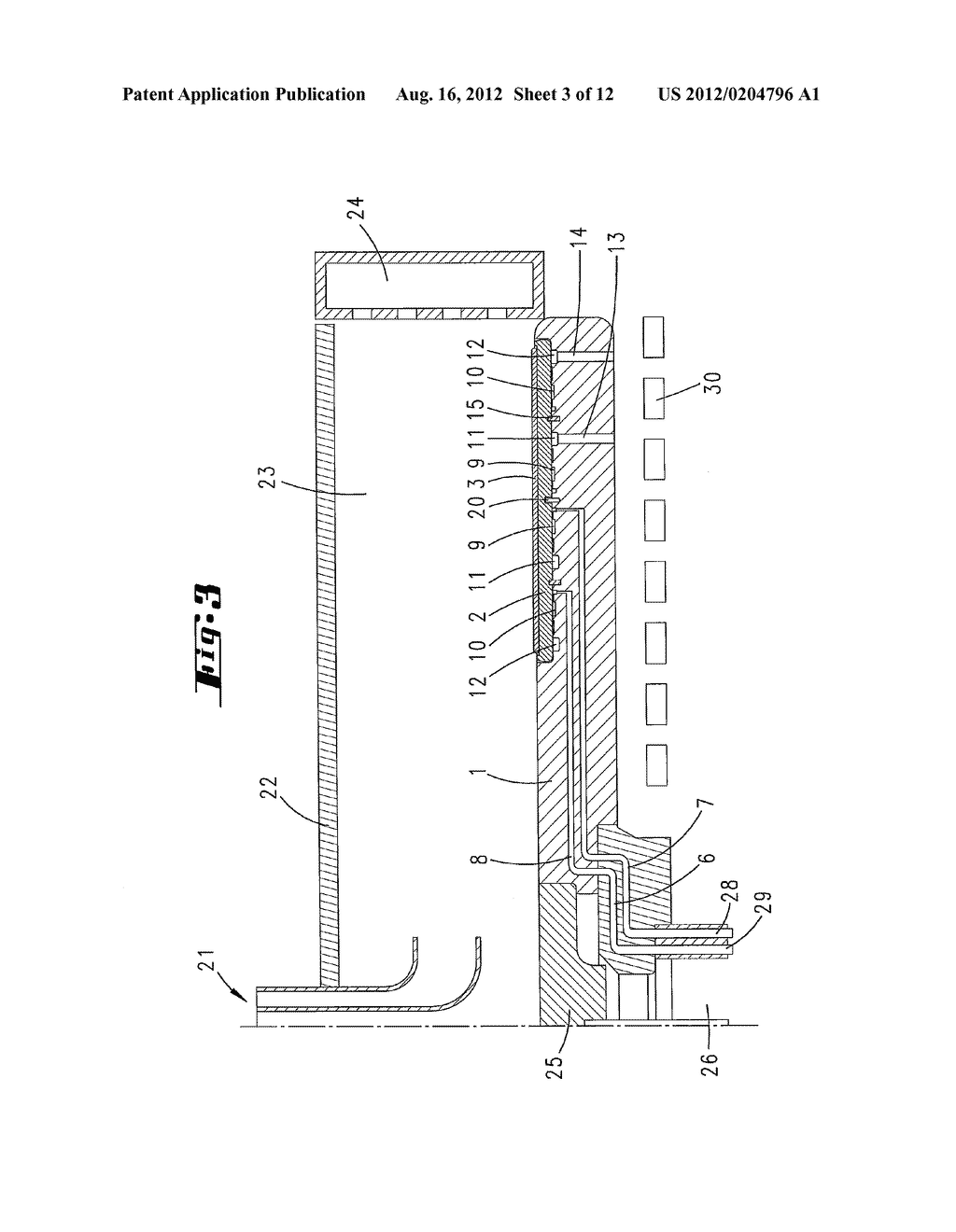 CVD reactor having a substrate holder resting on a gas cushion comprising     a plurality of zones - diagram, schematic, and image 04