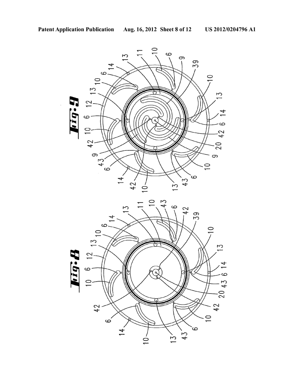 CVD reactor having a substrate holder resting on a gas cushion comprising     a plurality of zones - diagram, schematic, and image 09