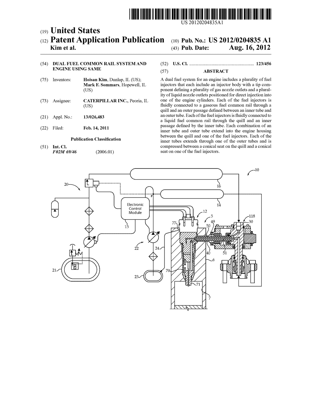 Dual Fuel Common Rail System And Engine Using Same - diagram, schematic, and image 01