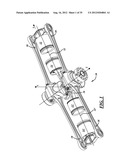 Opposed-Piston, Opposed-Cylinder Engine With Collinear Cylinders diagram and image