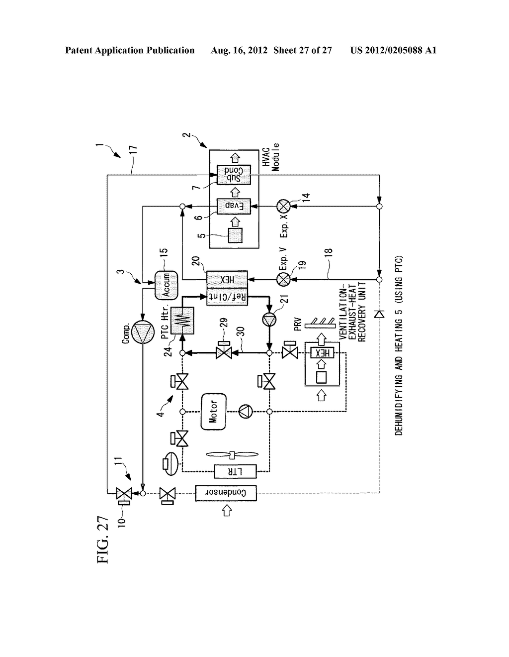 VEHICLE AIR-CONDITIONING SYSTEM AND OPERATION CONTROL METHOD THEREFOR - diagram, schematic, and image 28