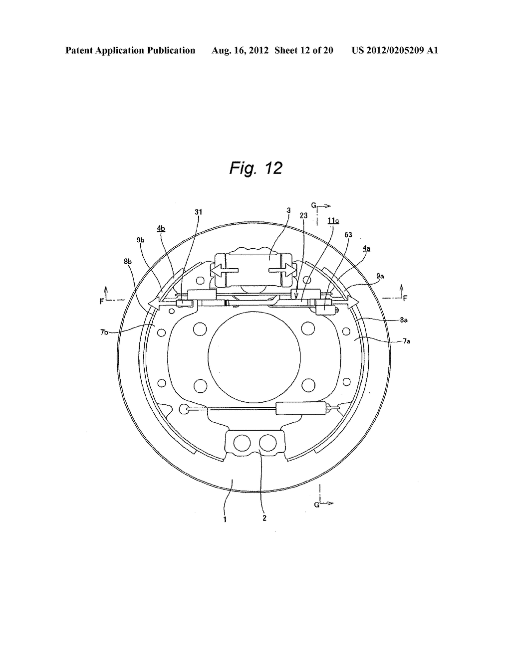 DRUM BRAKE TYPE PARKING BRAKE APPARATUS - diagram, schematic, and image 13