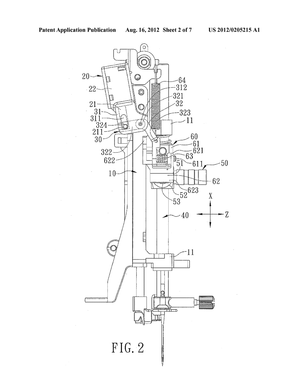 Clutch Device for a Needle Bar of a Sewing Machine - diagram, schematic, and image 03