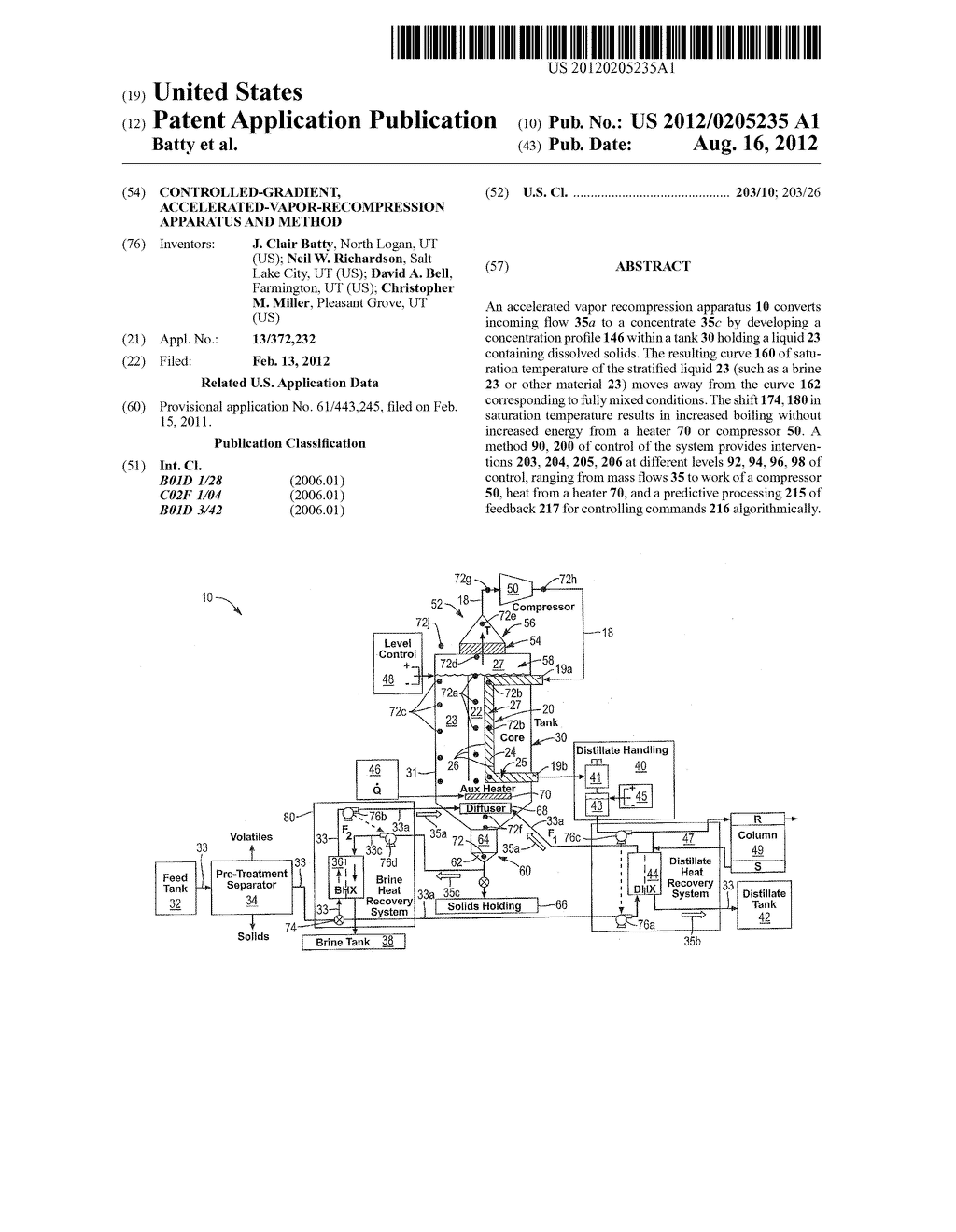 CONTROLLED-GRADIENT, ACCELERATED-VAPOR-RECOMPRESSION APPARATUS AND METHOD - diagram, schematic, and image 01