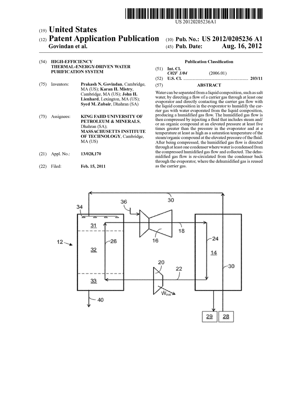 High-Efficiency Thermal-Energy-Driven Water Purification System - diagram, schematic, and image 01