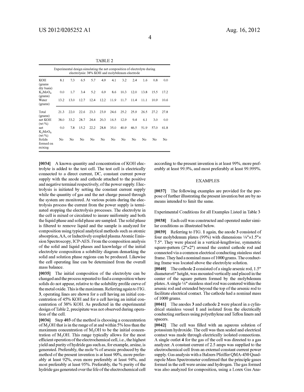 Method and Apparatus for Achieving Maximum Yield in the Electrolytic     Preparation of Group IV and V Hydrides - diagram, schematic, and image 09