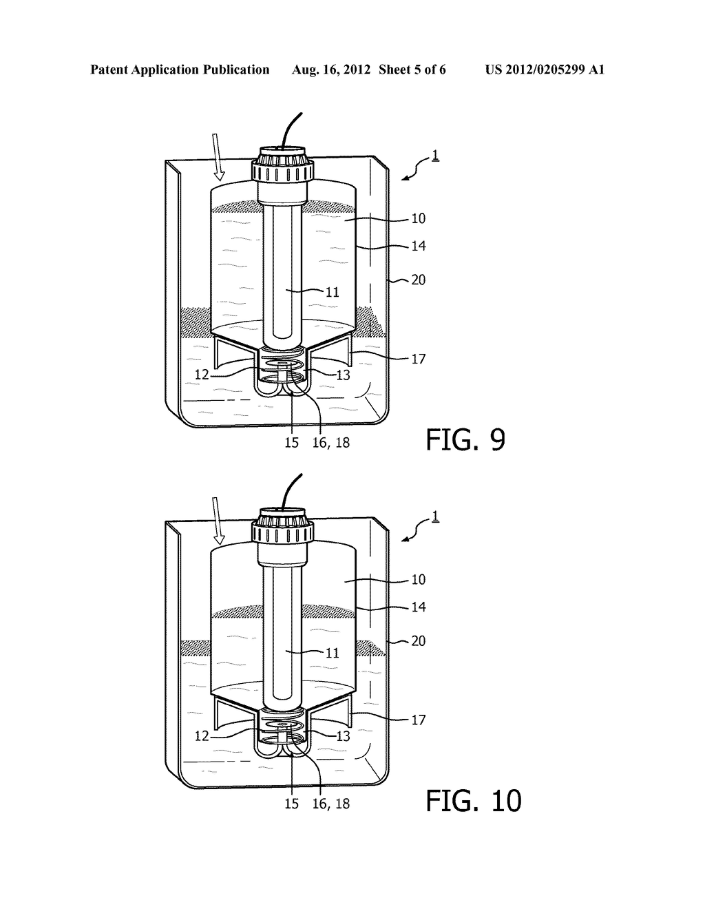 DEVICE FOR SUBJECTING A LIQUID TO A PURIFYING PROCESS - diagram, schematic, and image 06