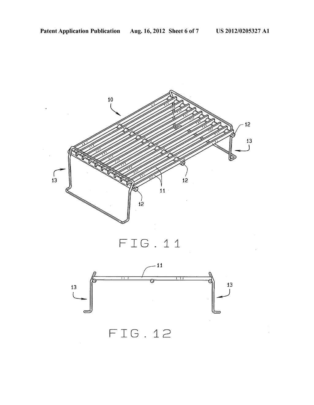Stackable or nestable shelf with reinforced platform - diagram, schematic, and image 07