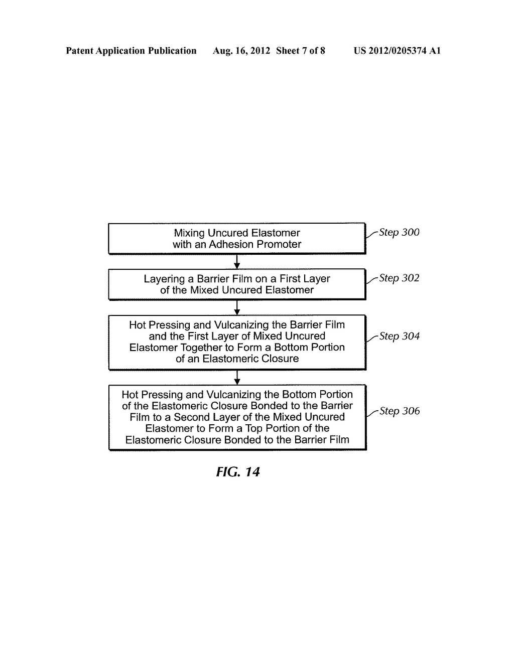 ELASTOMERIC CLOSURE WITH BARRIER LAYER AND METHOD FOR ITS MANUFACTURE - diagram, schematic, and image 08