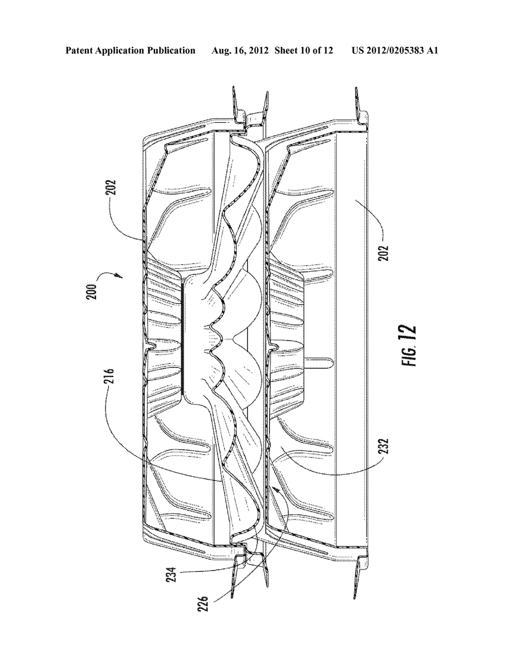 SERVING TRAY ASSEMBLY WITH DISPOSAL OPENING - diagram, schematic, and image 11