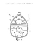 Double Strap Carrying System and Base Stand for Golf Bags and Other     Shoulder-Borne Articles diagram and image