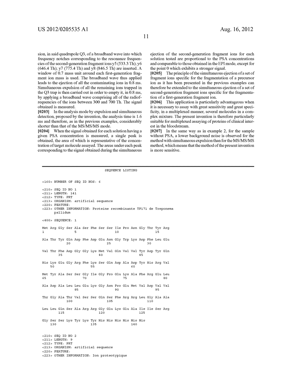 METHOD FOR DETECTING MOLECULES THROUGH MASS SPECTROMETRY - diagram, schematic, and image 17