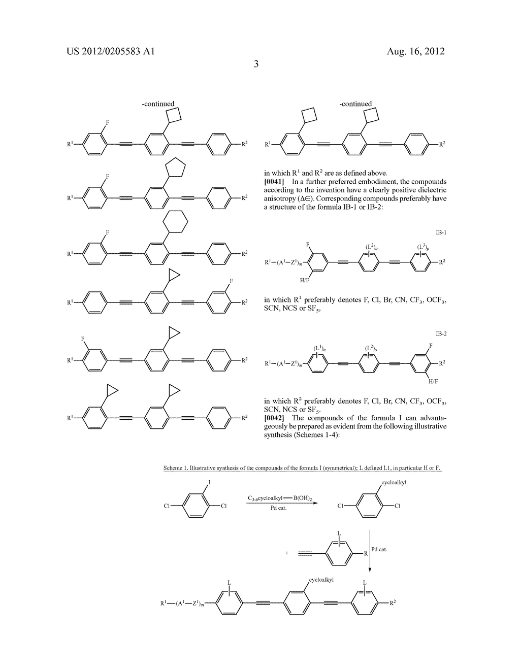 COMPOUNDS FOR A LIQUID CRYSTAL MEDIUM AND HIGH-FREQUENCY COMPONENTS     CONTAINING SAID LIQUID CRYSTAL MEDIUM - diagram, schematic, and image 04