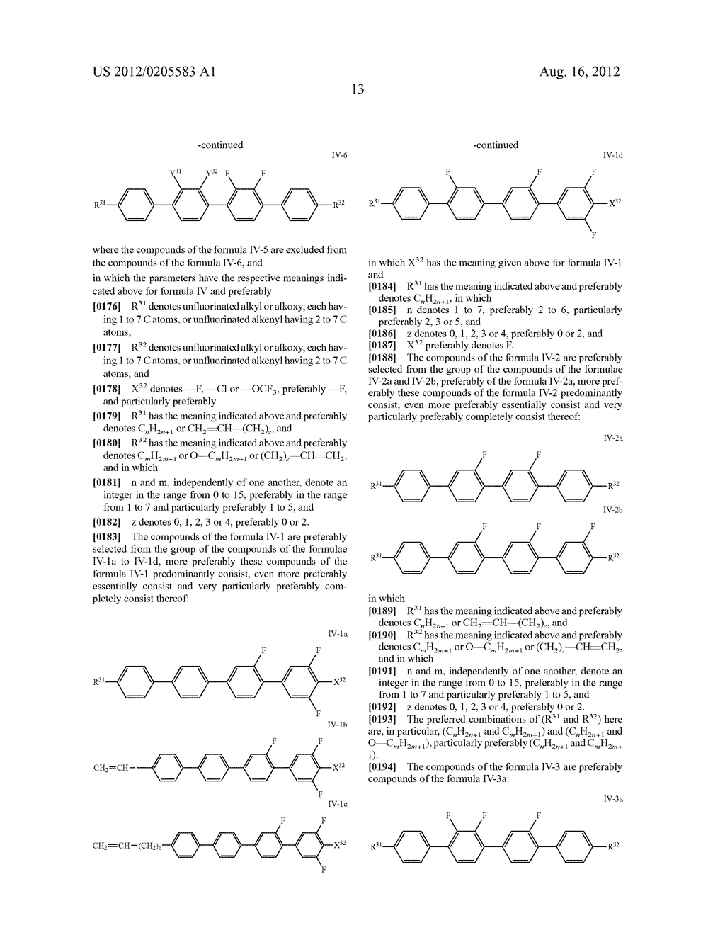 COMPOUNDS FOR A LIQUID CRYSTAL MEDIUM AND HIGH-FREQUENCY COMPONENTS     CONTAINING SAID LIQUID CRYSTAL MEDIUM - diagram, schematic, and image 14