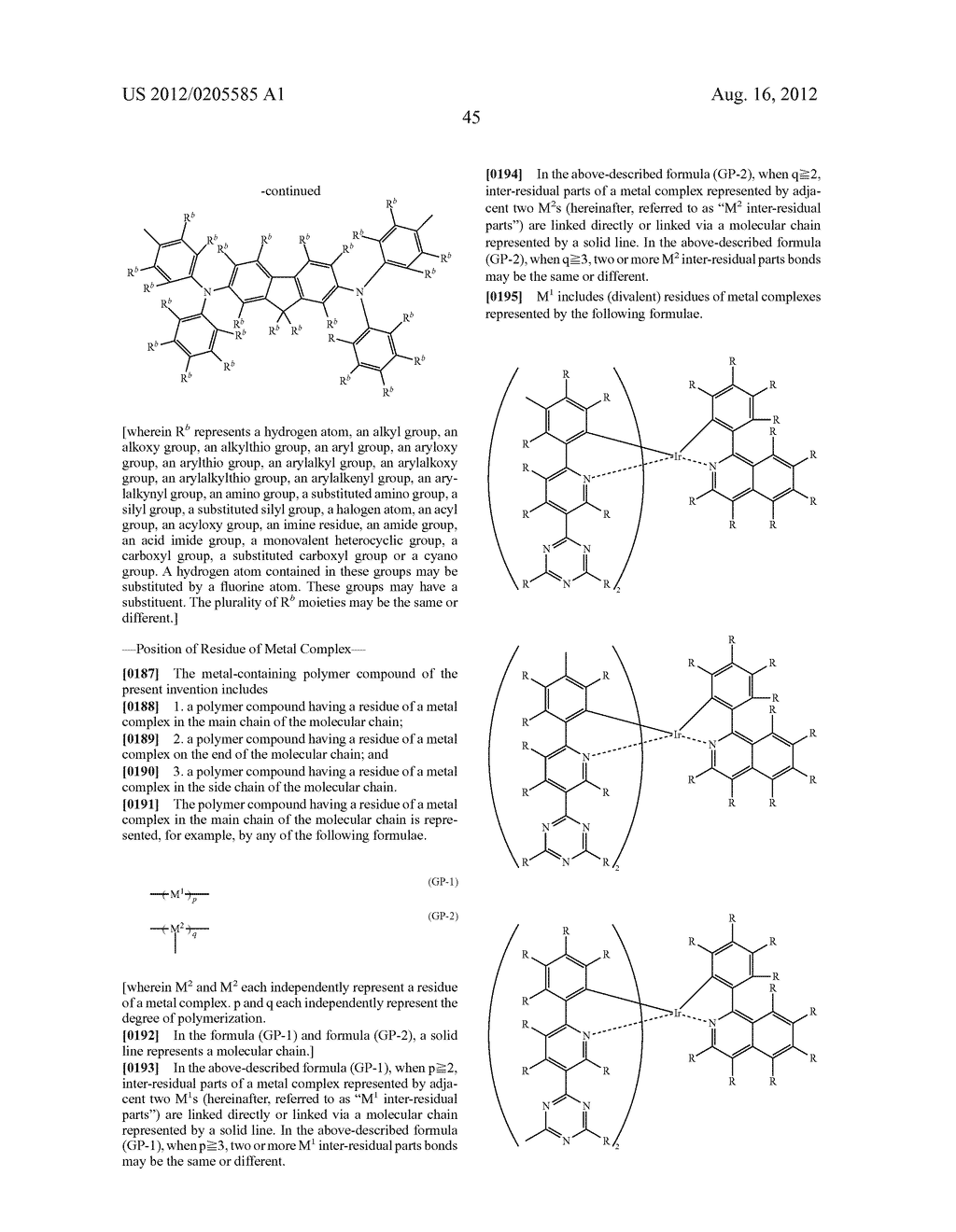 METAL COMPLEX, POLYMER COMPOUND AND DEVICE USING THE SAME - diagram, schematic, and image 46