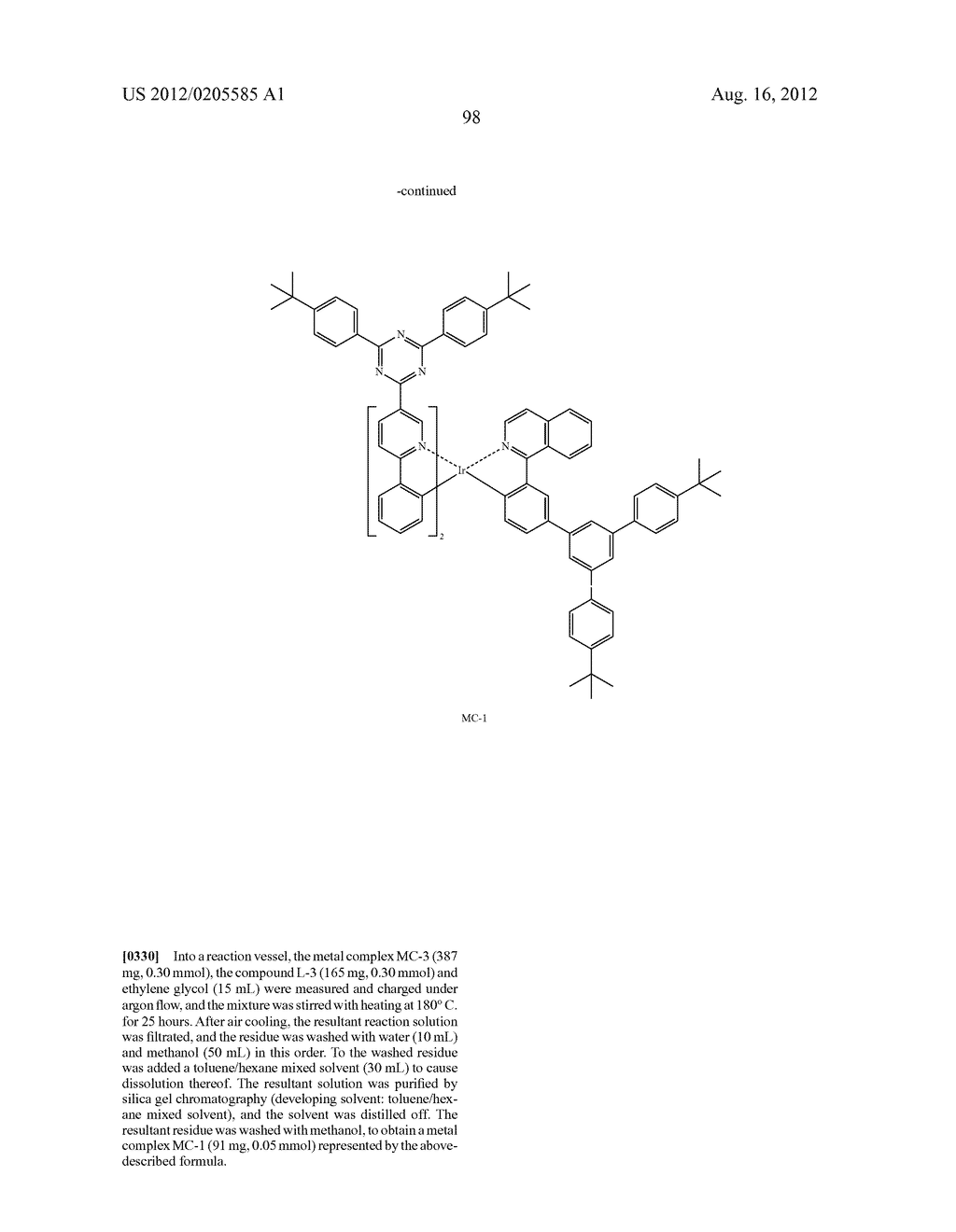 METAL COMPLEX, POLYMER COMPOUND AND DEVICE USING THE SAME - diagram, schematic, and image 99