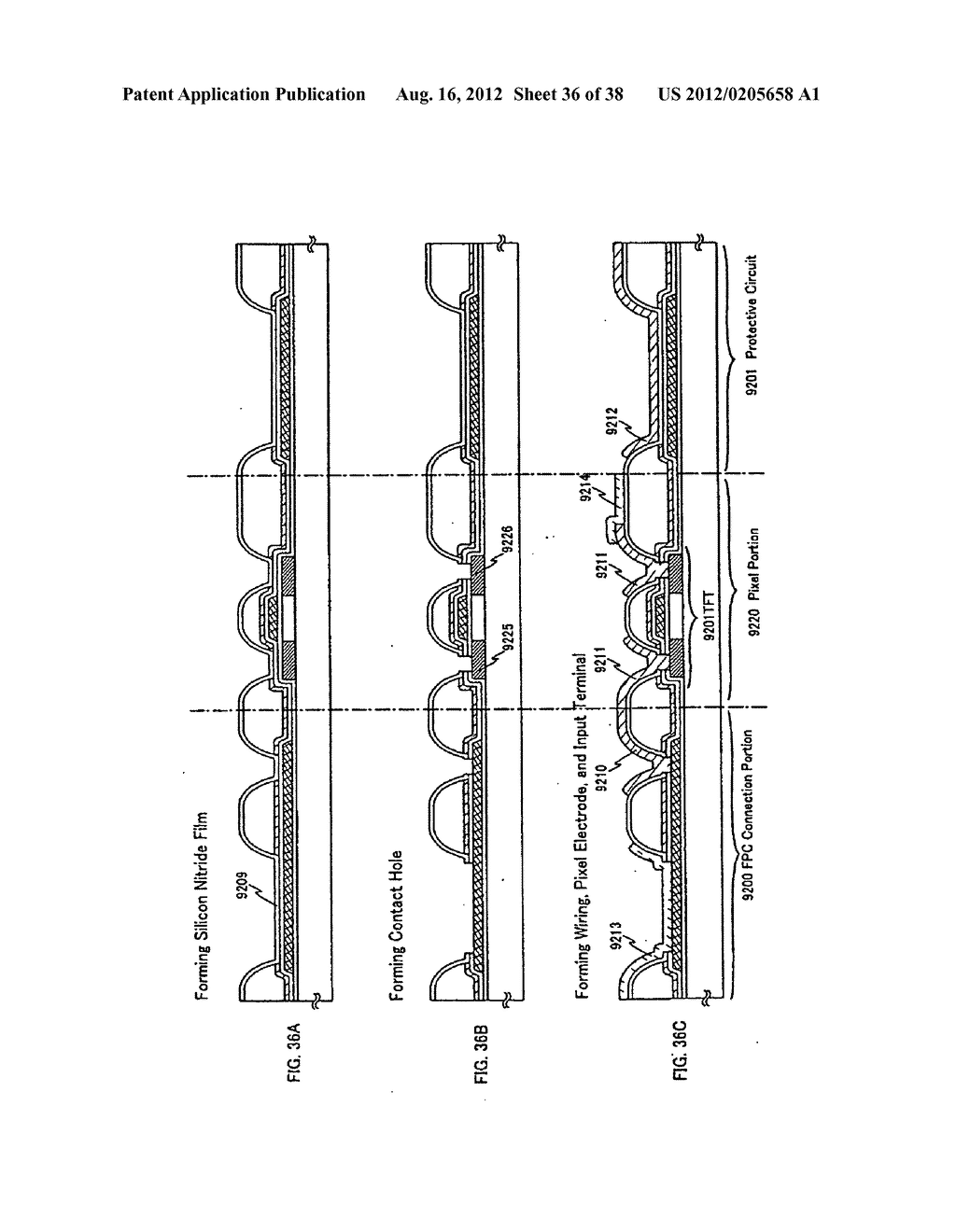 SEMICONDUCTOR DISPLAY DEVICE AND METHOD OF MANUFACTURING THE SAME - diagram, schematic, and image 37