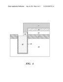 INTEGRATED CIRCUITS COMPRISING AN ACTIVE TRANSISTOR ELECTRICALLY CONNECTED     TO A TRENCH CAPACITOR BY AN OVERLYING CONTACT diagram and image