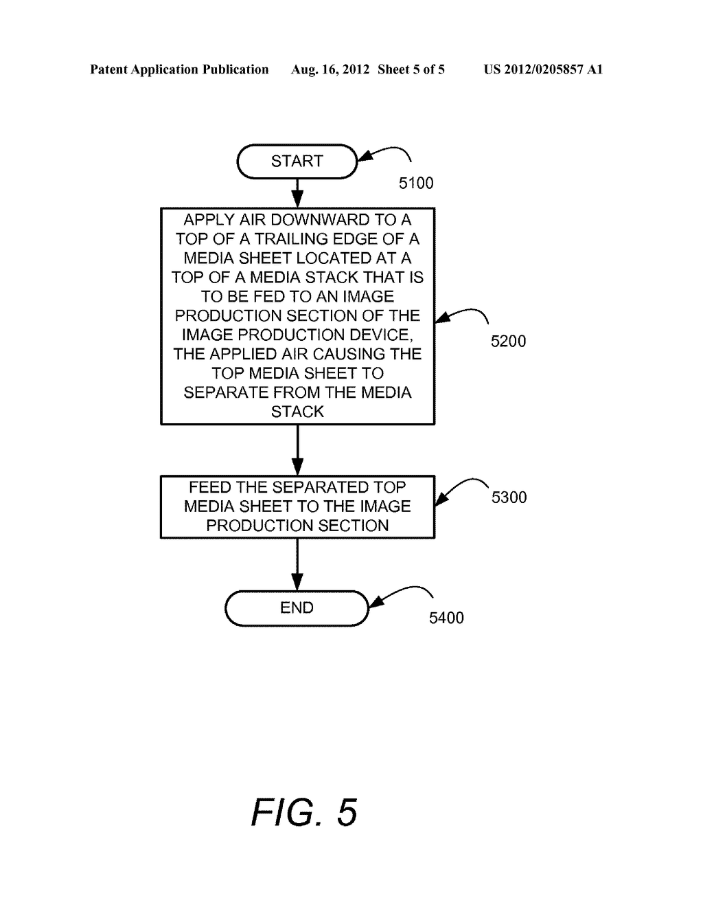 METHOD AND APPARATUS FOR FEEDING MEDIA SHEETS IN AN IMAGE PRODUCTION     DEVICE - diagram, schematic, and image 06