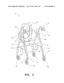 SHOWER CHAIR/WALKER COMBINATION diagram and image