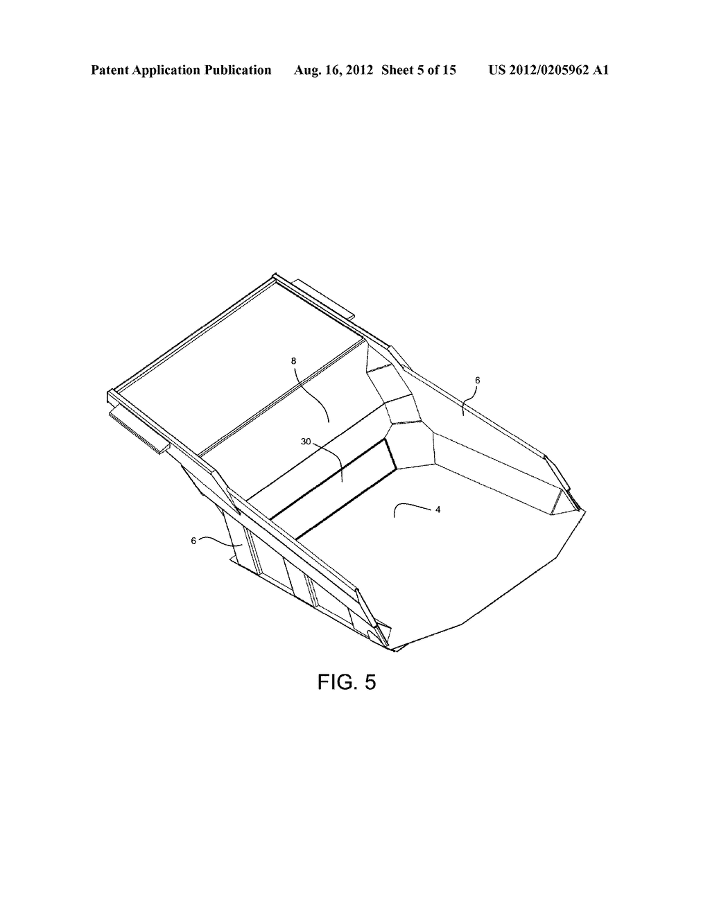 Truck body for hauling extremely cohesive homogenous materials - diagram, schematic, and image 06