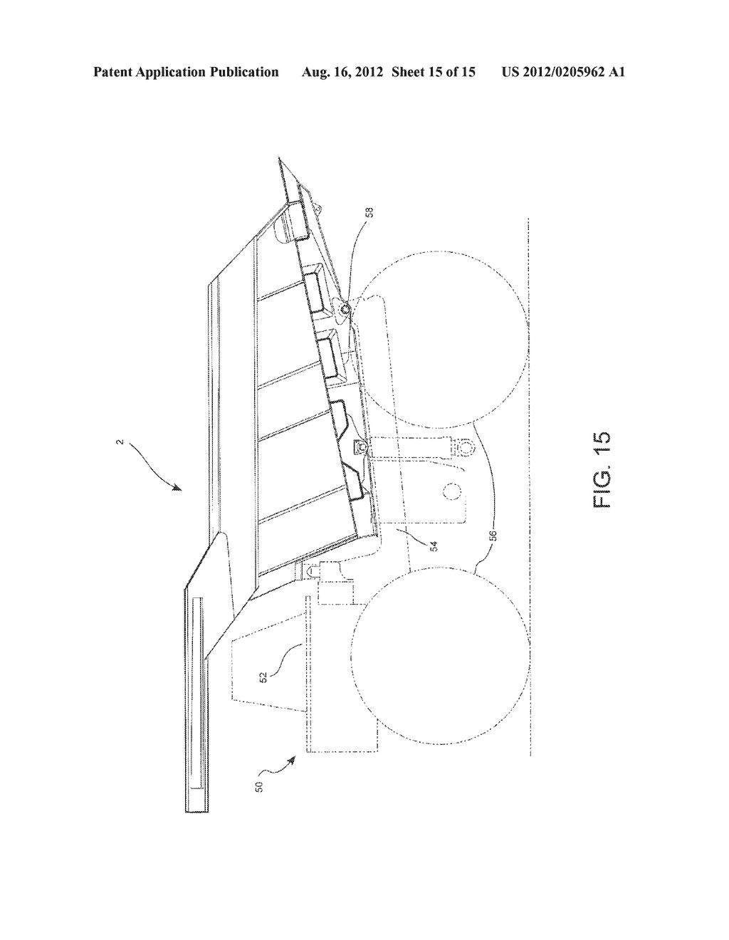 Truck body for hauling extremely cohesive homogenous materials - diagram, schematic, and image 16