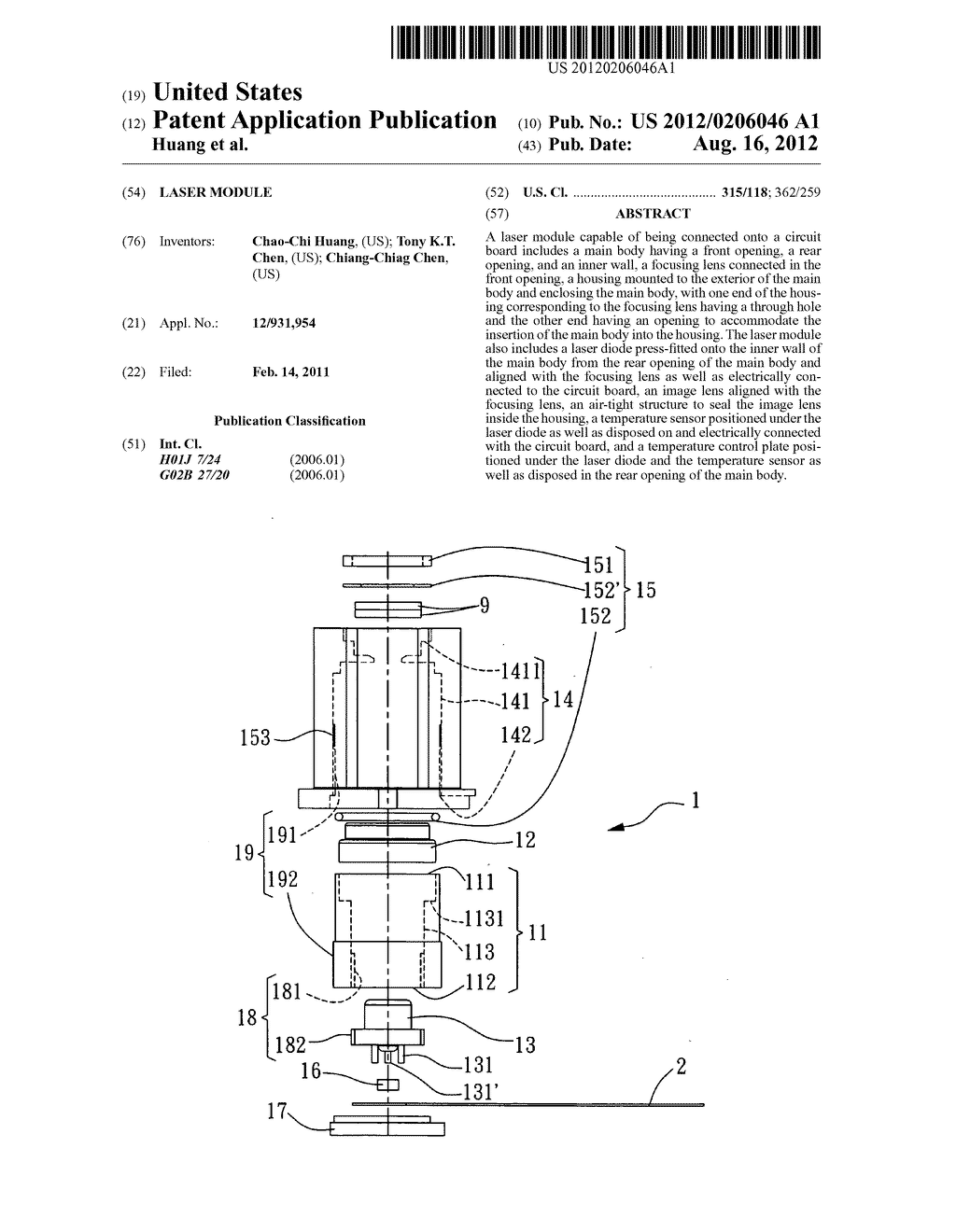 Laser module - diagram, schematic, and image 01