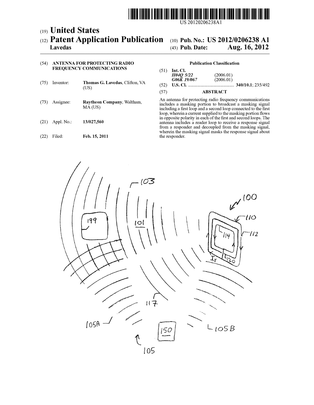 ANTENNA FOR PROTECTING RADIO FREQUENCY COMMUNICATIONS - diagram, schematic, and image 01