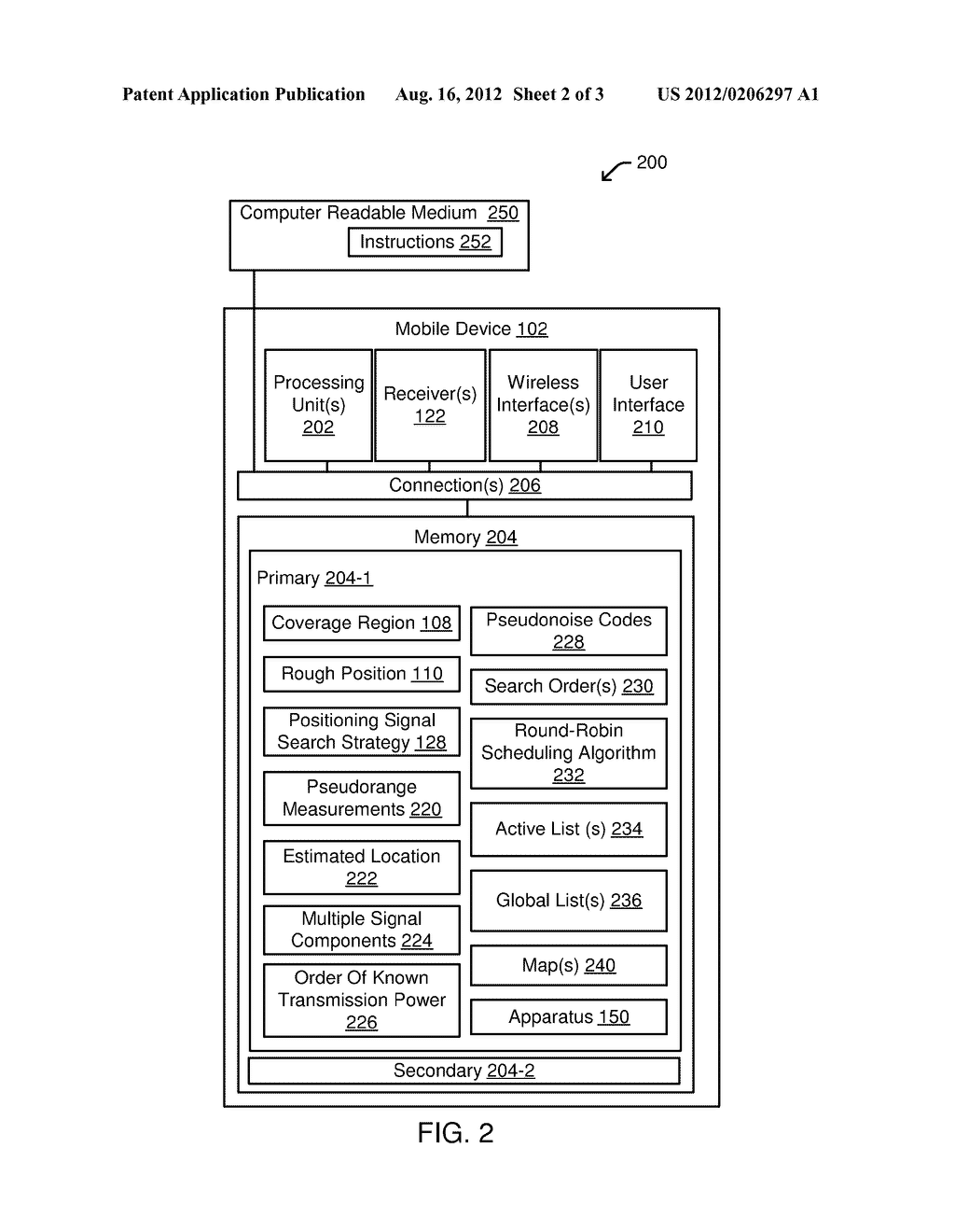 ADAPTIVE POSITIONING SIGNAL SEARCH STRATEGY FOR A MOBILE DEVICE - diagram, schematic, and image 03