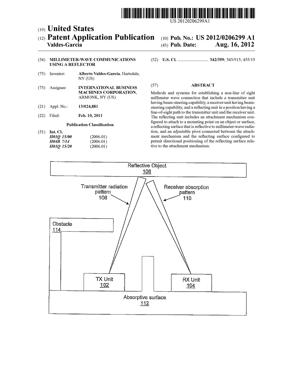 MILLIMETER-WAVE COMMUNICATIONS USING A REFLECTOR - diagram, schematic, and image 01