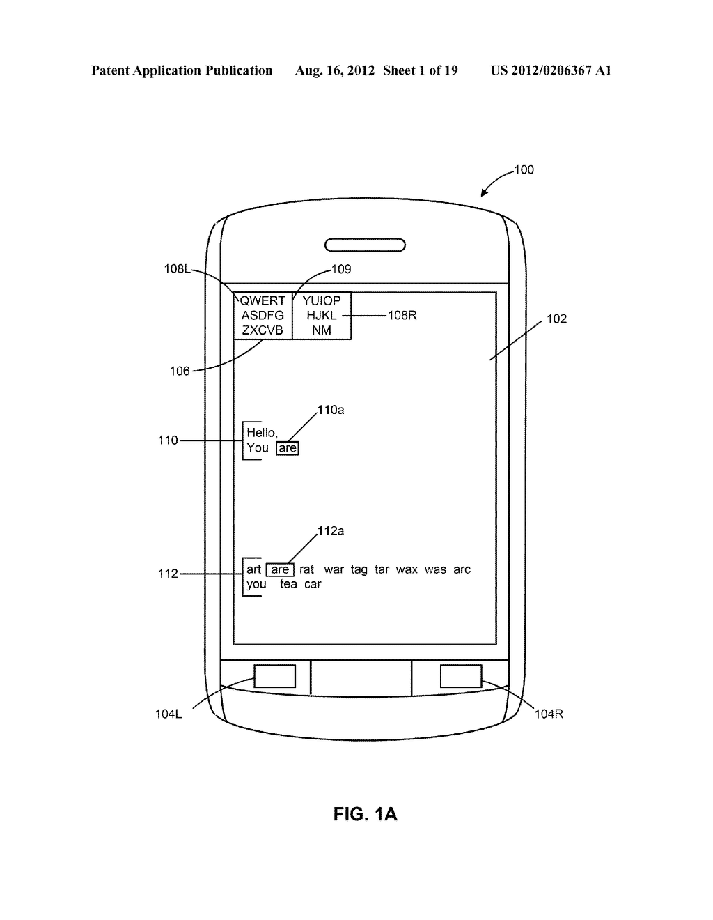 HANDHELD ELECTRONIC DEVICES WITH ALTERNATIVE METHODS FOR TEXT INPUT - diagram, schematic, and image 02
