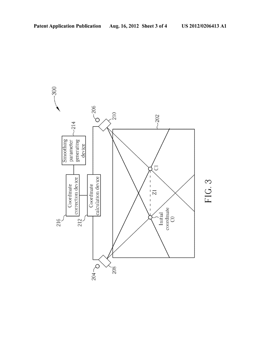 DISPLACEMENT DETECTION SYSTEM OF AN OPTICAL TOUCH PANEL AND METHOD THEREOF - diagram, schematic, and image 04