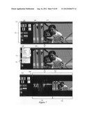 Color waveform diagram and image