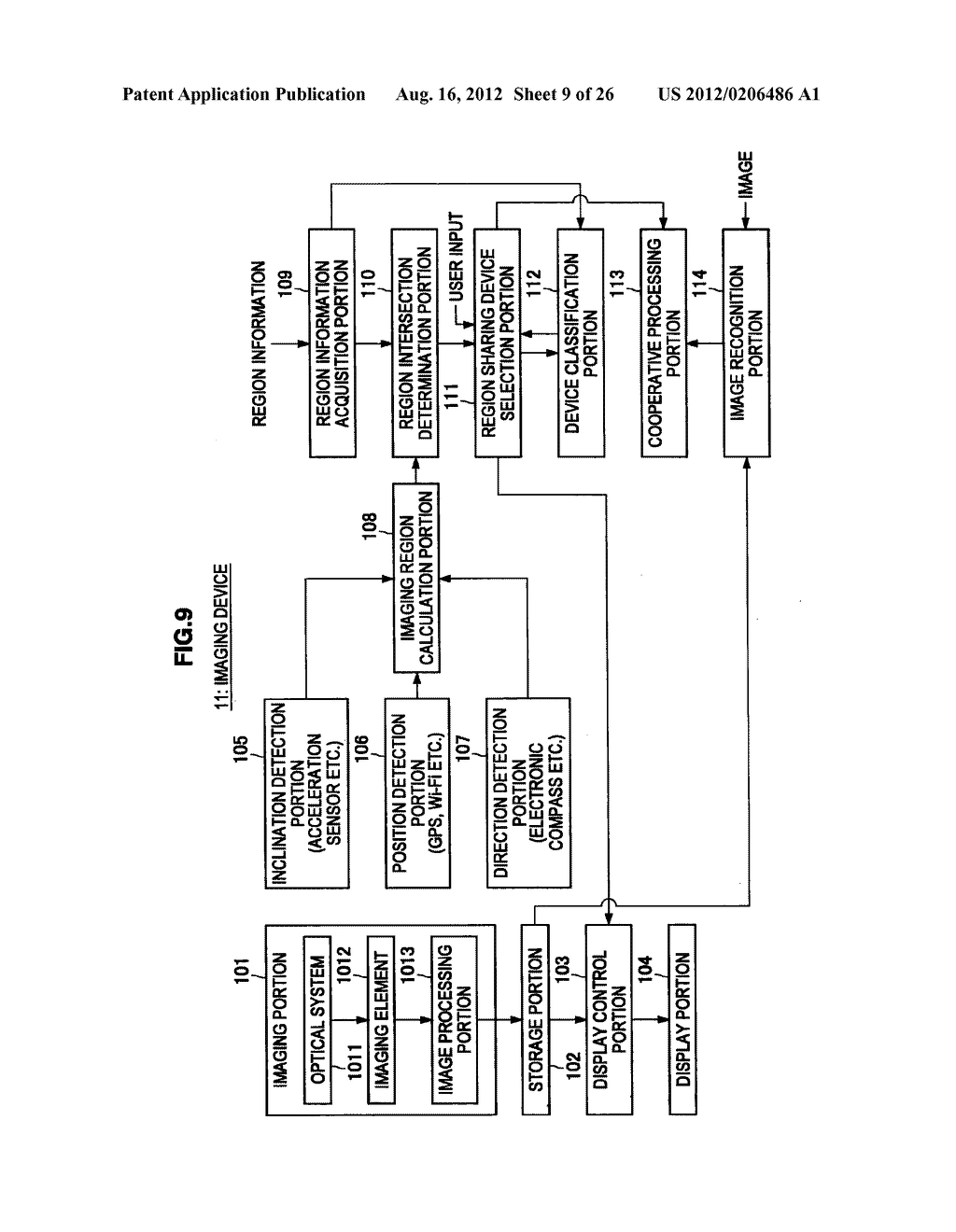 INFORMATION PROCESSING APPARATUS AND IMAGING REGION SHARING DETERMINATION     METHOD - diagram, schematic, and image 10