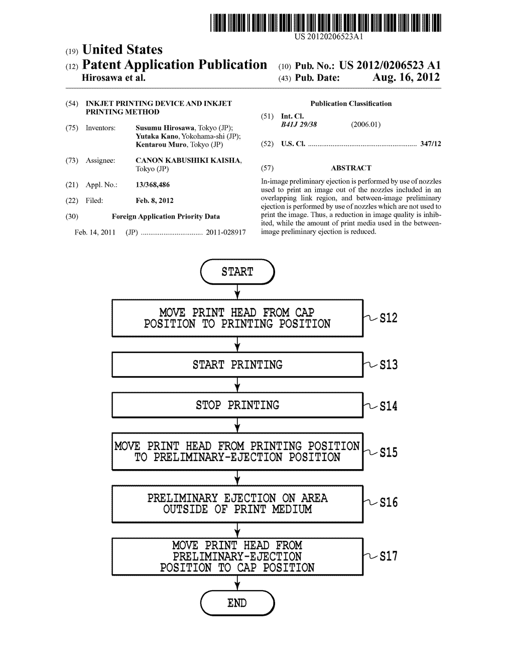 INKJET PRINTING DEVICE AND INKJET PRINTING METHOD - diagram, schematic, and image 01