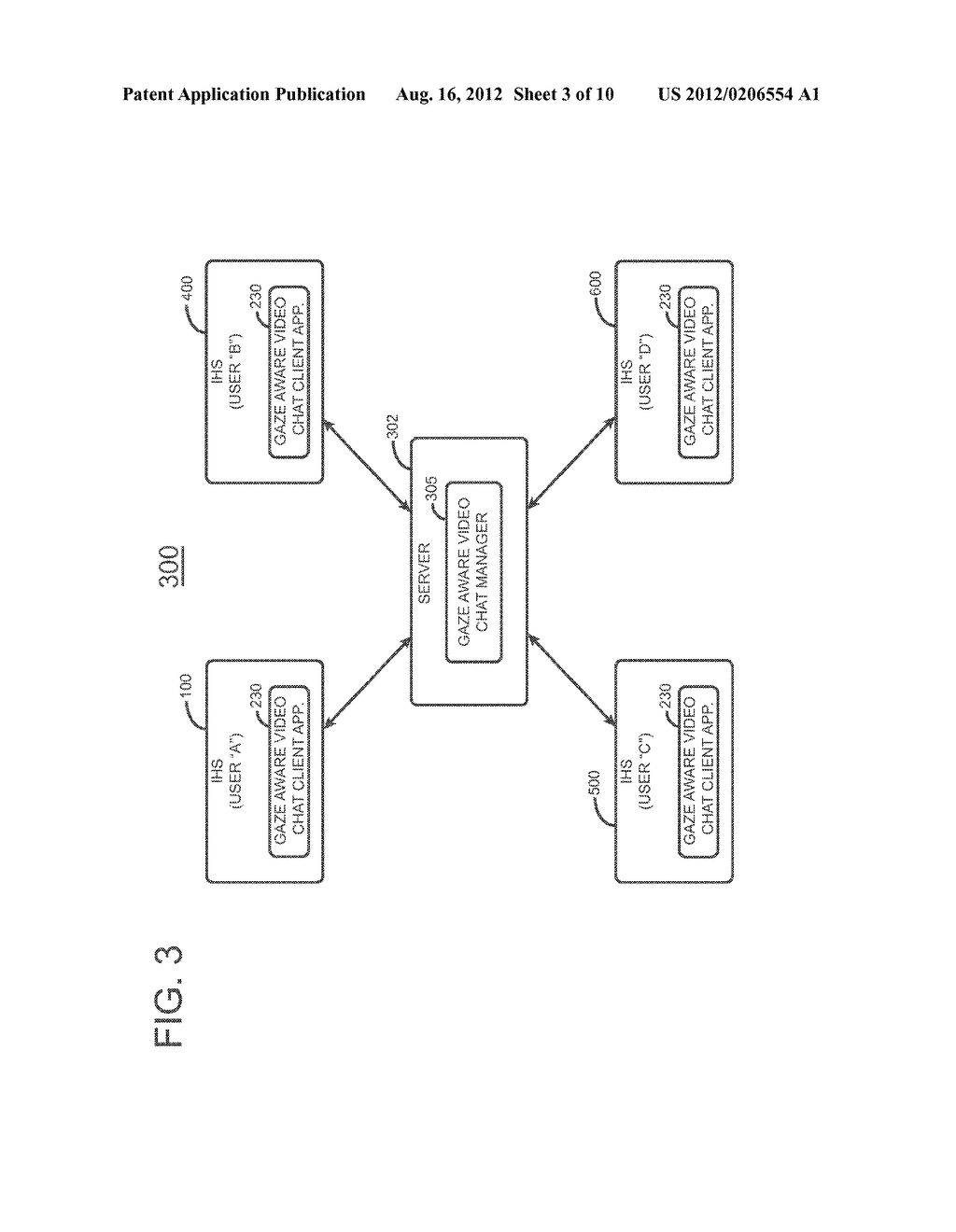 MULTI-PARTICIPANT AUDIO/VIDEO COMMUNICATION WITH PARTICIPANT ROLE     INDICATOR - diagram, schematic, and image 04