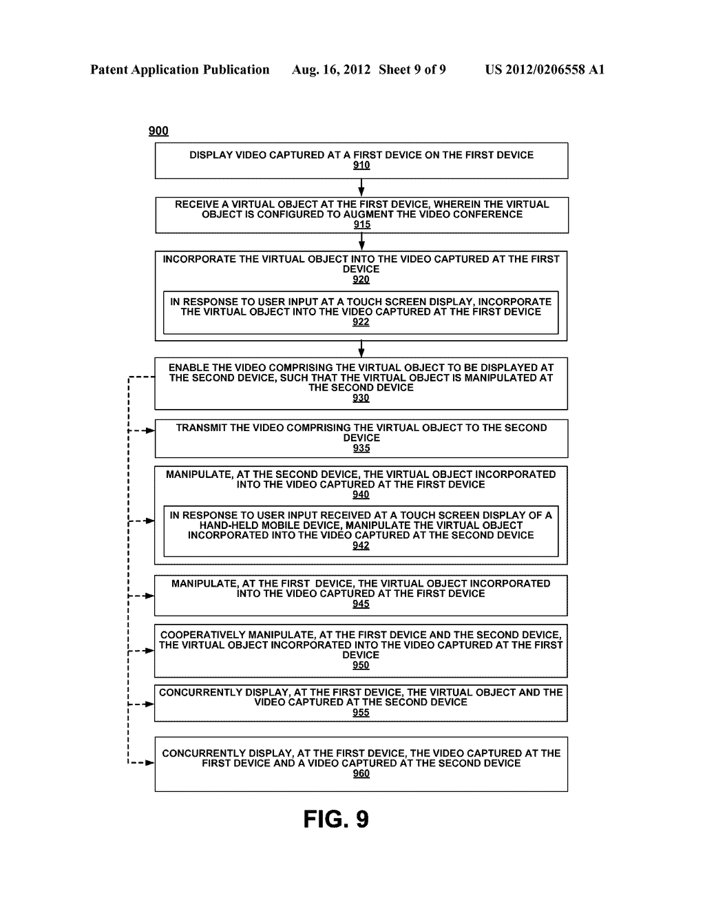 AUGMENTING A VIDEO CONFERENCE - diagram, schematic, and image 10