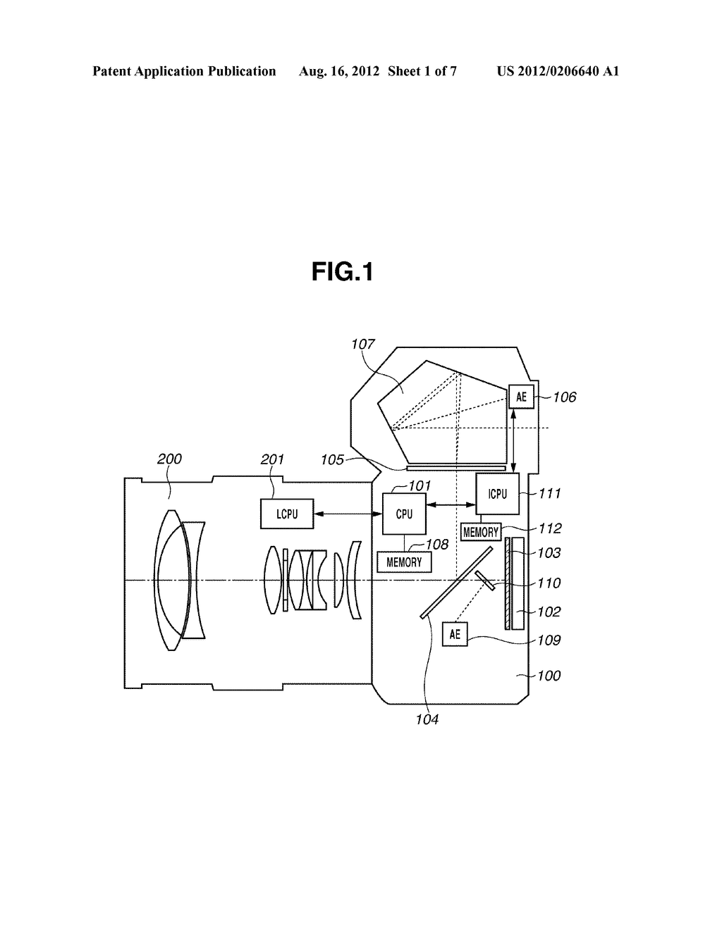 IMAGING APPARATUS AND CONTROL METHOD - diagram, schematic, and image 02