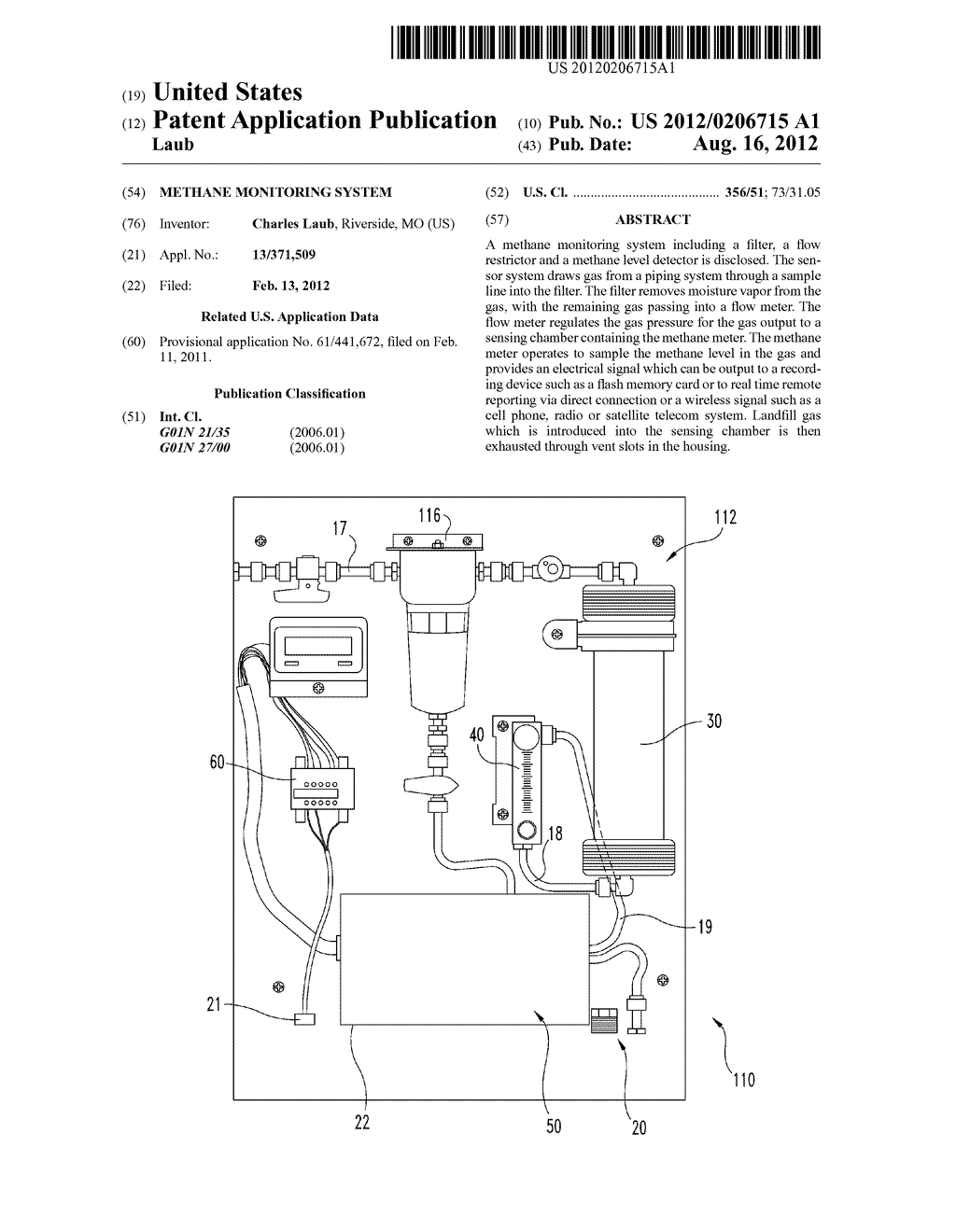 METHANE MONITORING SYSTEM - diagram, schematic, and image 01