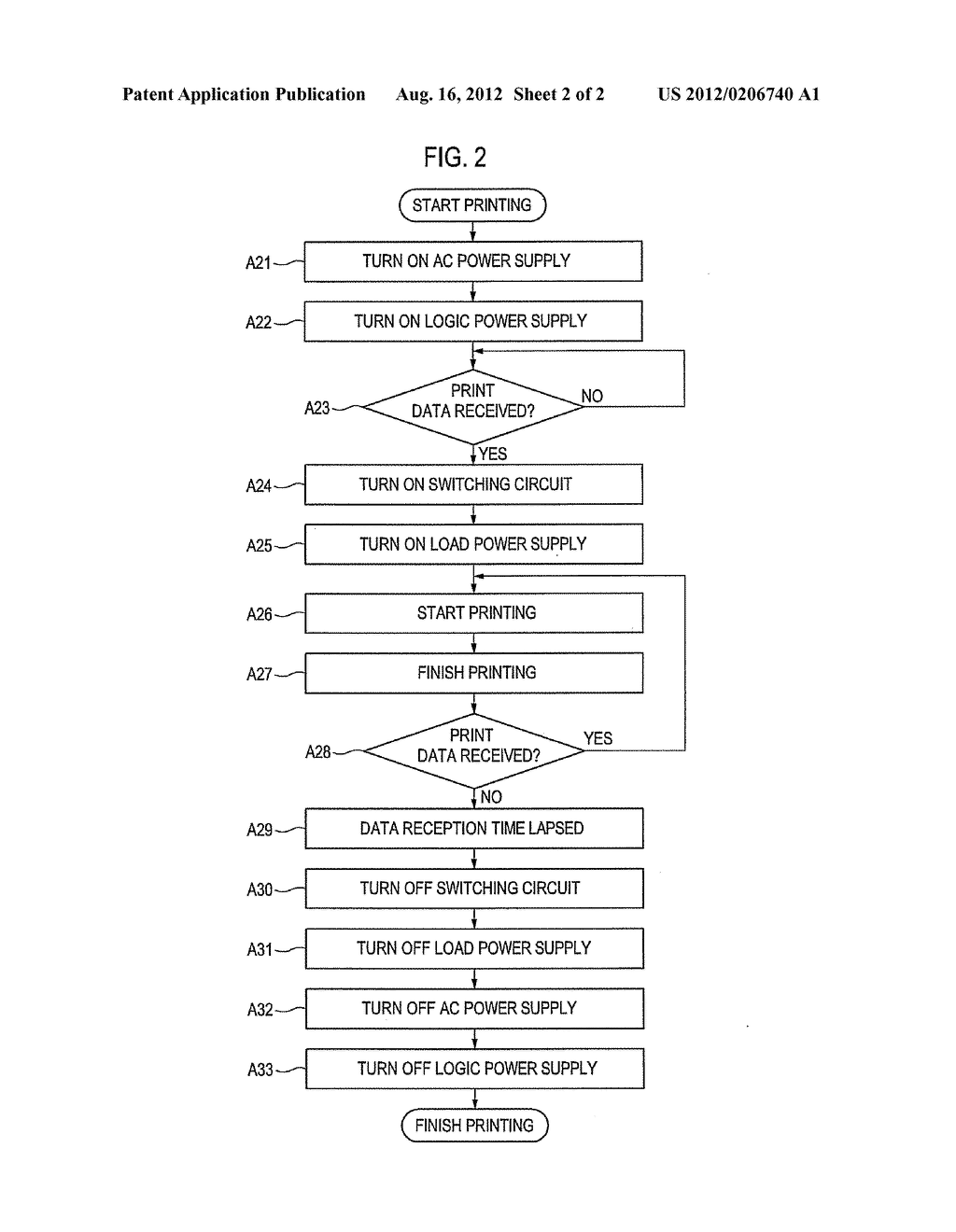 PRINTER AND POWER SUPPLY DEVICE FOR A PRINTER - diagram, schematic, and image 03