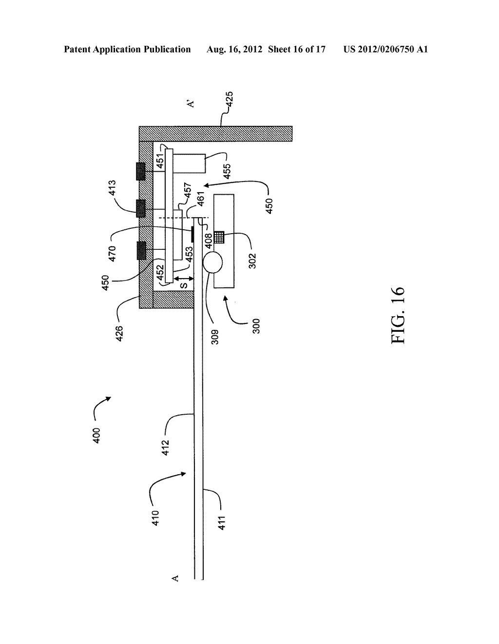 SCANNING APPARATUS WITH CIRCUIT BOARD OVERLAPPING PLATEN - diagram, schematic, and image 17