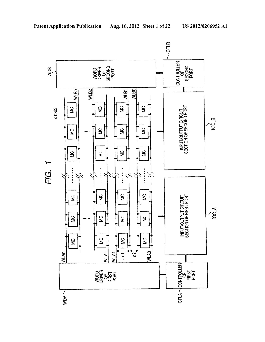 SEMICONDUCTOR DEVICE HAVING MULTIPORT MEMORY - diagram, schematic, and image 02