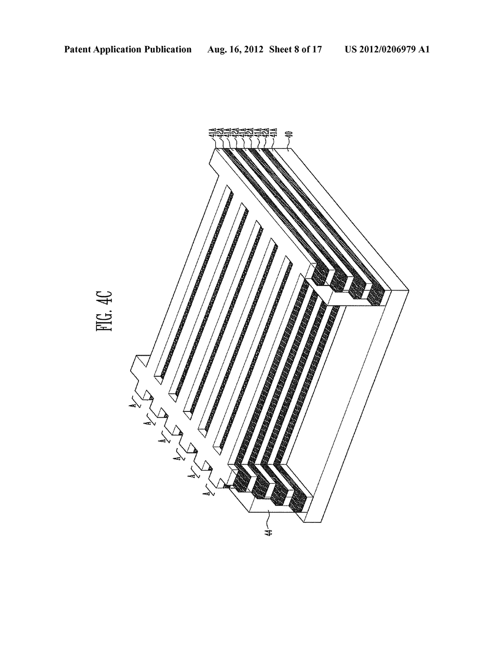 3-D STRUCTURED NON-VOLATILE MEMORY DEVICE AND METHOD OF MANUFACTURING THE     SAME - diagram, schematic, and image 09