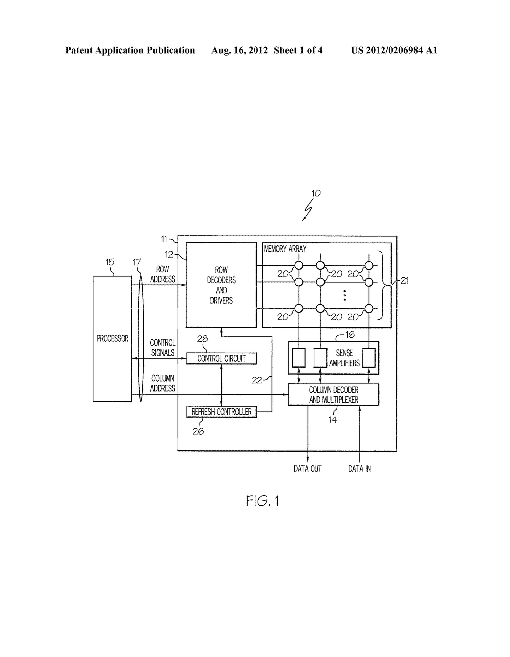 METHOD AND APPARATUS FOR PERFORMING REFRESH OPERATIONS IN HIGH-DENSITY     MEMORIES - diagram, schematic, and image 02